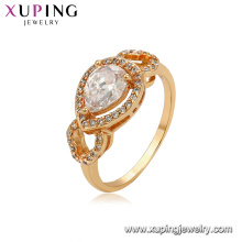 15316 xuping tendance produit nouveau designer aimant amour coeur doigt anneau en 18k placage avec alliage de cuivre